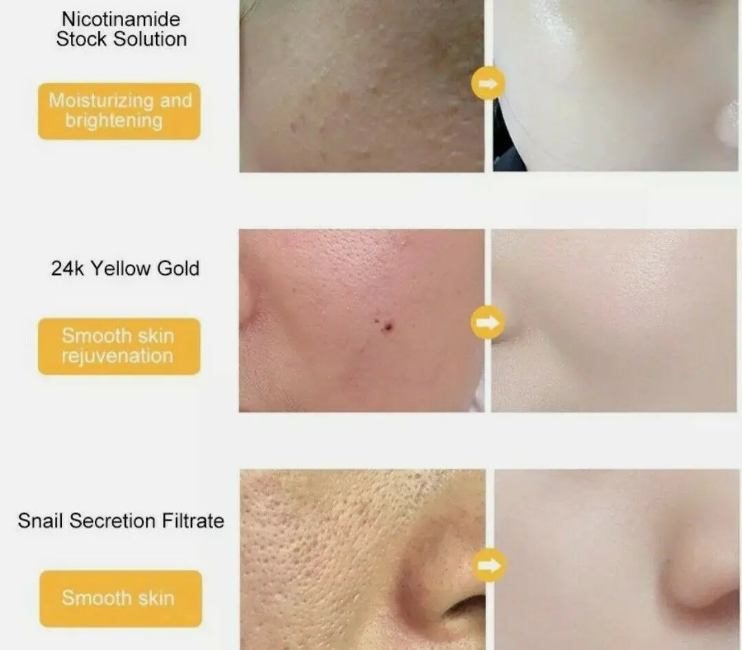 24K Goldzan Facial Serum Ampoule Pure Gold 99.9% Maison De Nature